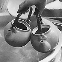 豊富な栄養が溶け込んでいるそば湯